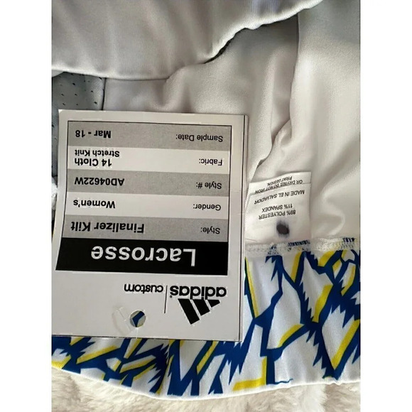 Adidas Lacrosse Womens Finalizer Kit sz Medium NWT White - Picture 3 of 3